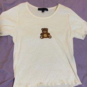 Faded Rose cropped shirt size M